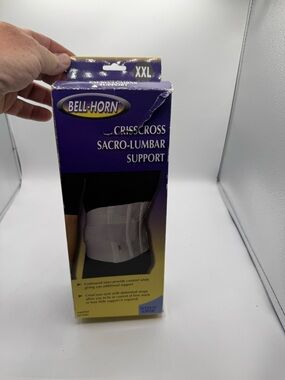 Bell Horn Criss Cross Sacro Lumbar Support Back Brace XXL NIB